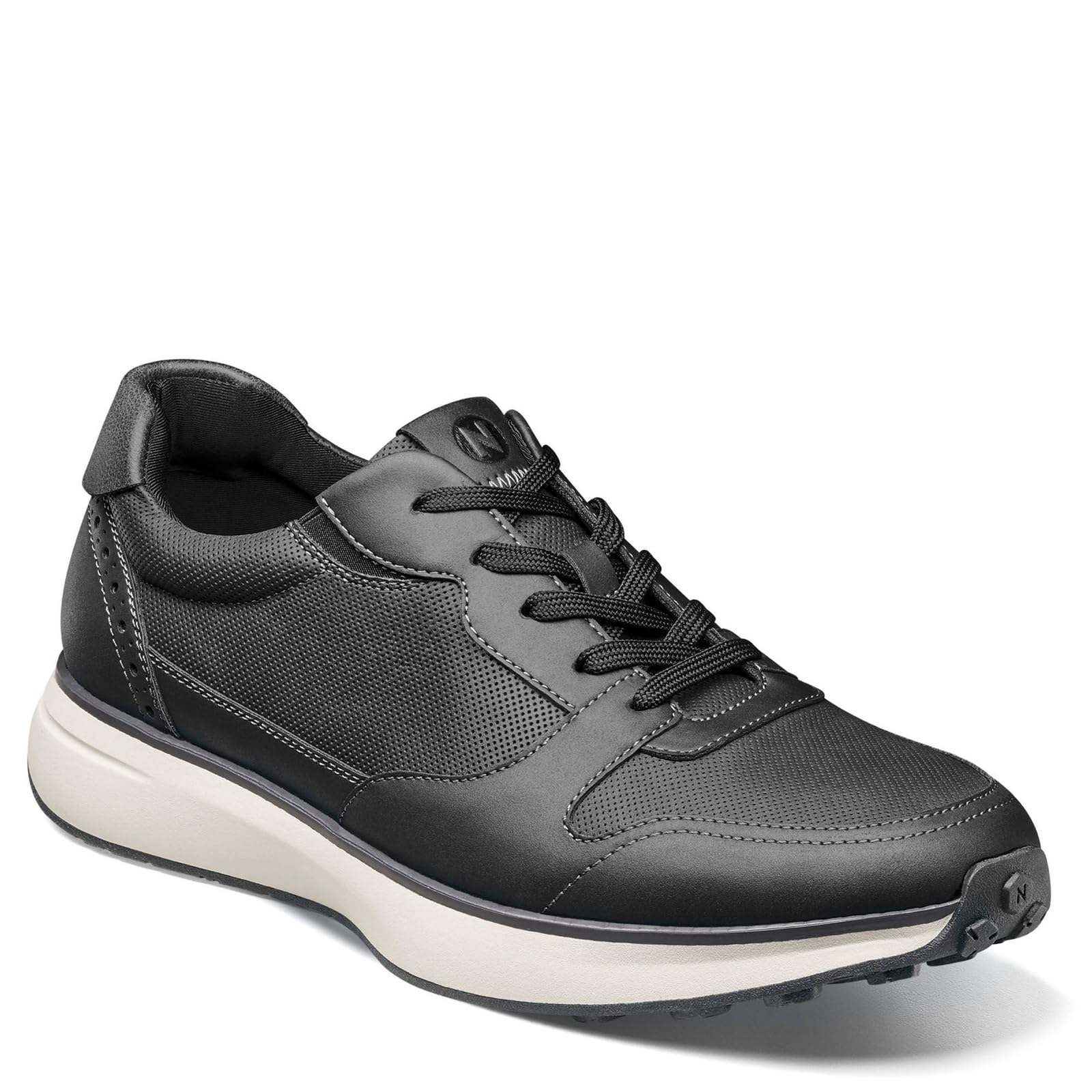 Nunn Bush Men’s Kore Swift Moccasin Toe Oxford Food Service Shoe, Black, 7.5
