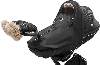 STOKKE® Winter Kit für Kinderwagen - Kinderwagen-Winterzubehör mit Handschuhen - Farbe: Schwarz