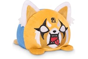TeeTurtle - The Officially Licensed Original Sanrio Plushie - Aggretsuko - Cute Sensory Fidget Stuffed Animals That Show Your Mood