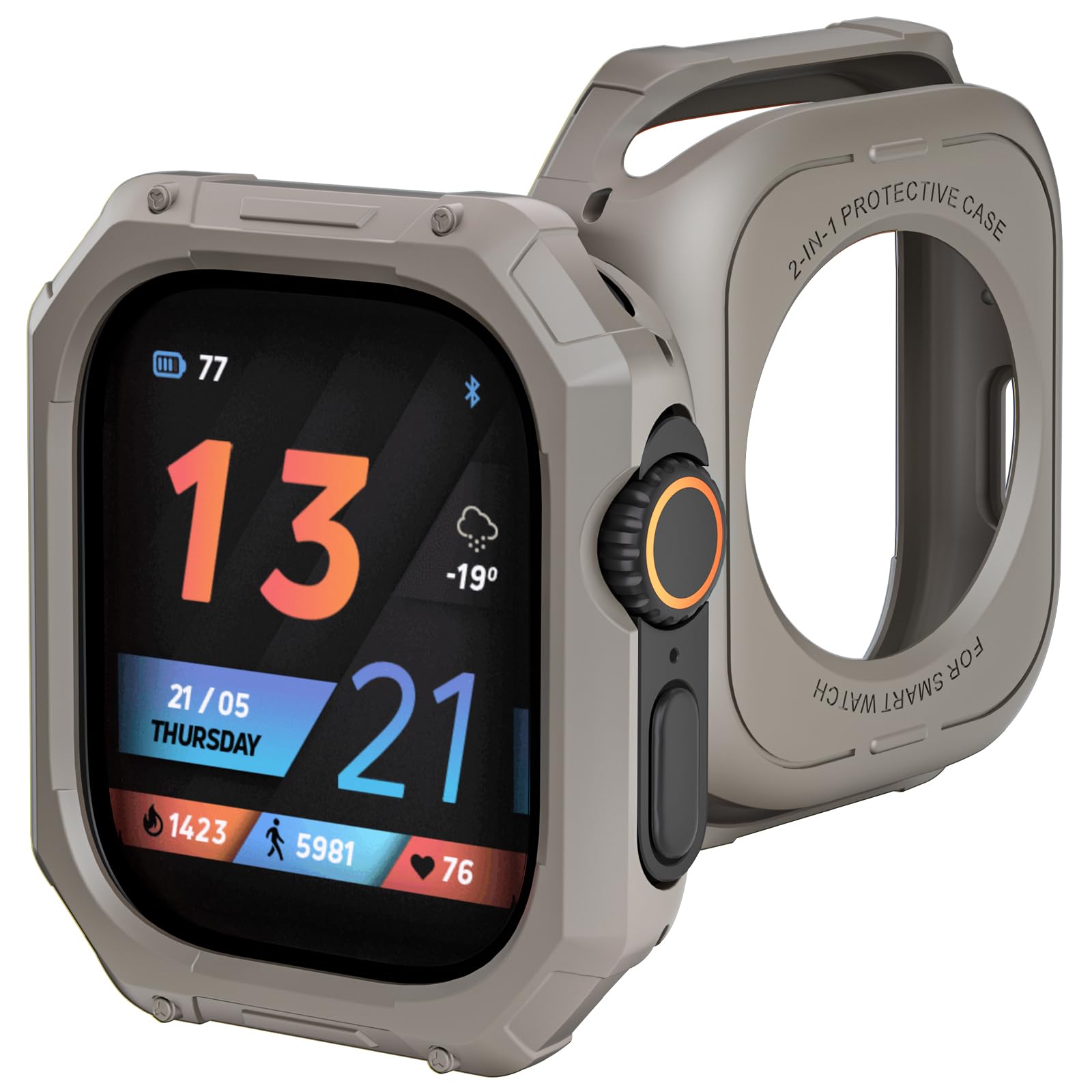 Photo 1 of SDOCEBF Compatible with Apple Watch Bumper Case 49mm Series Ultra/Ultra 2, Soft Flexible TPU Thin Lightweight Protective Cover Shockproof Case for iWatch Accessories [NO Screen Protector]