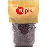 Yupik Dried Cranberries, 1 kg, Gluten-Free, Kosher, Dried Fruits, Whole Cranberries, Lightly Sweetened, Healthy Snacks