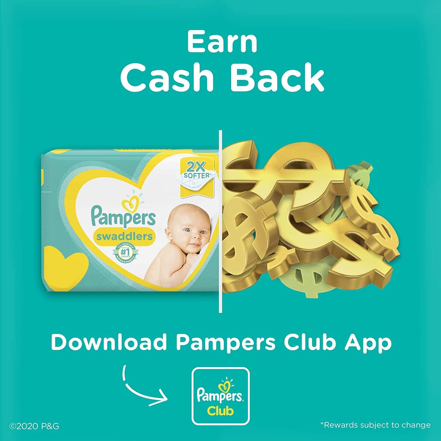 Diapers Size 4, 150 Count - Pampers Pure Protection Disposable Baby Diapers, Hypoallergenic and Unscented Protection, ONE MONTH SUPPLY: Health & Personal Care