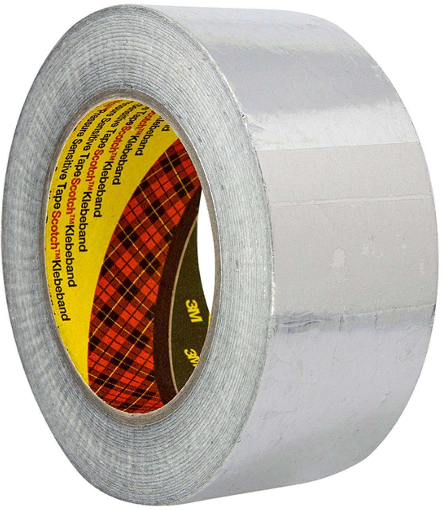 3M Aluminium Foil Tape 1436, 50 mm x 50 m, Silver