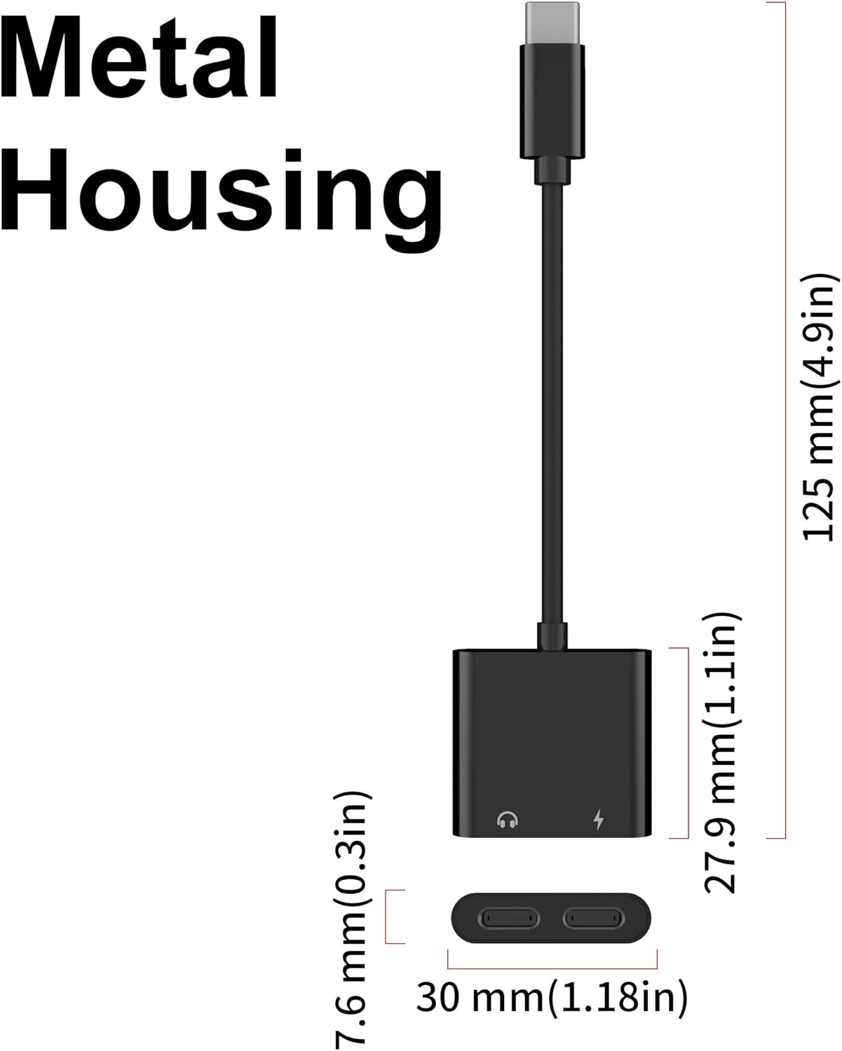 USB C Splitter,60w Fast Charge,ivoros Dual Type-C Headphone Adapter Audio Earphone Aux Converter,Work for Samsung Galaxy s21/s20/FE 5G/+/Ultra/Note 20/10/Plus,Google Pixel 5/4/3/2 XL,iPad Pro/Air 4: Electronics