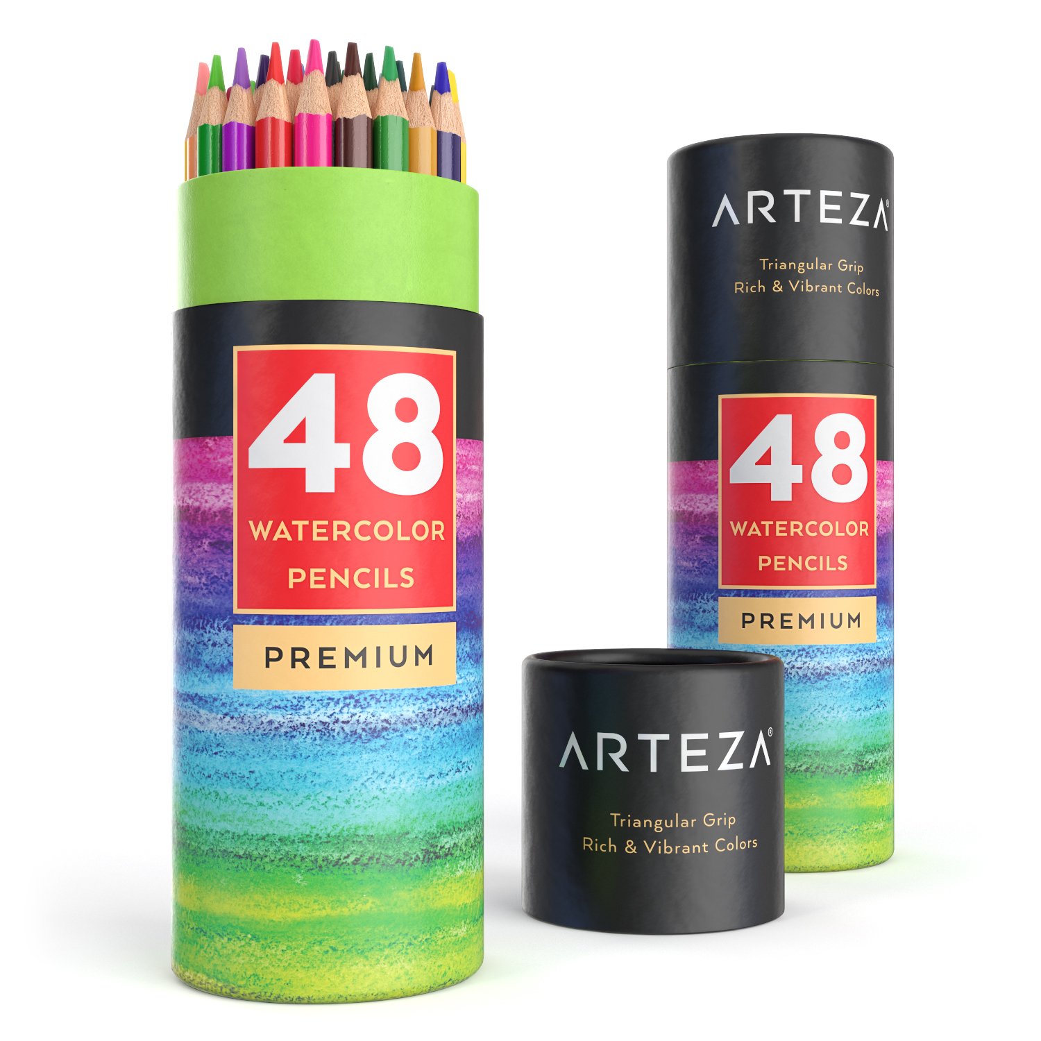 48 Lápices de acuarela triangulares Arteza 48 Lápices de acuarela triangulares Arteza