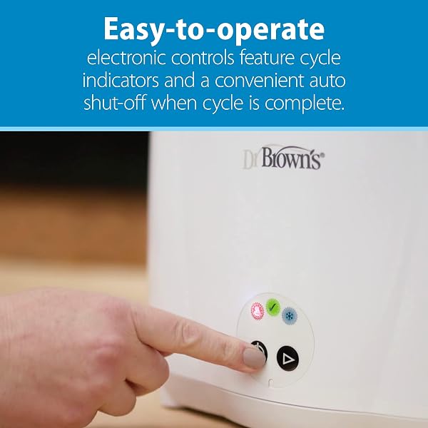 DR. BROWN’S DELUXE ELECTRIC STERILIZER FOR BABY BOTTLES AND OTHER BABY ESSENTIALS