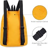 WANDF Swim Bag Mesh Drawstring Backpack Orange Beach Gym Gear view 4