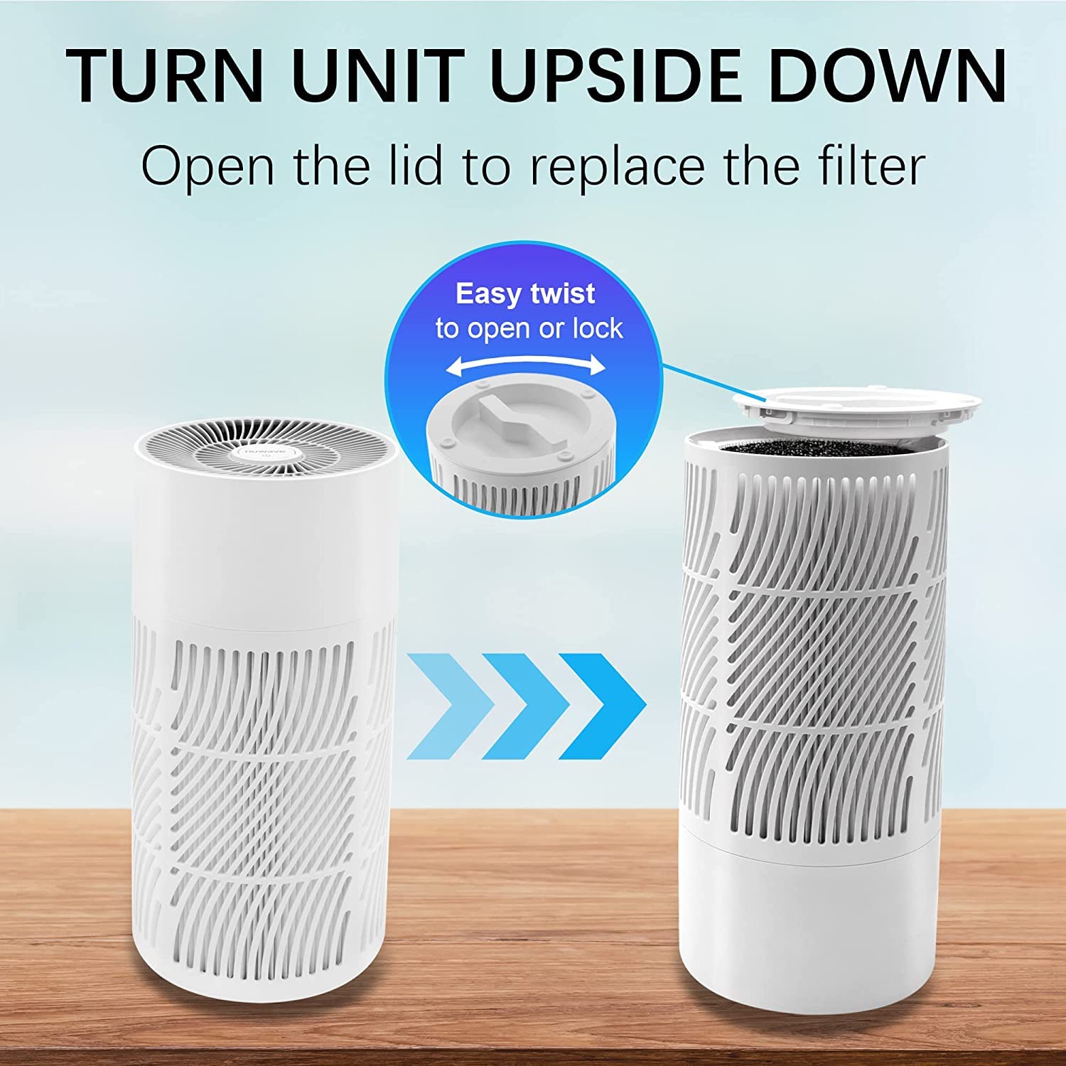 Nuwave OxyPure 1-Pack Genuine Replacement HEPA/Carbon Combo Filter, Removes Irritants, Pollutants & Odors, Produced & Sold by Original Manufacturer for OxyPure HEPA Models 47501, 47502, 47513