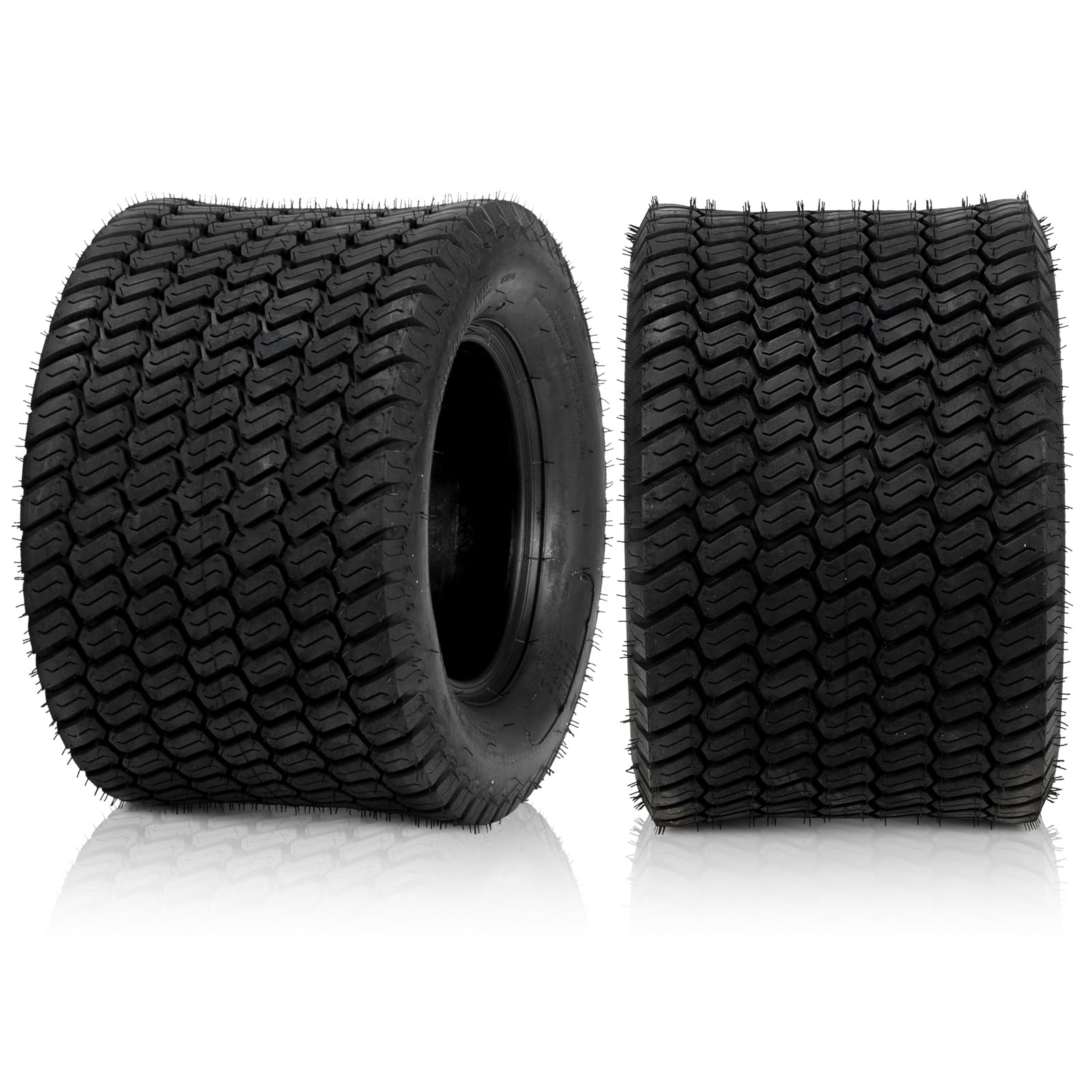 AutoForever 20x12.00-10 Lawn Mower Tractor Turf Tires 20x12x10 Garden Golf Cart Tubeless Tires 4PR Load Range B Set of 2 Image