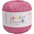 golo Crochet Thread Size 20 Pink for Hand Knitting 8-104 Pink Yarn