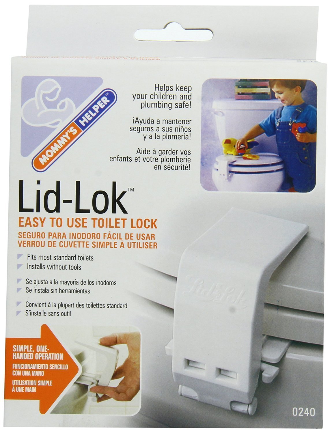 Mommy's Helper Toilet Seat Lid-Lok, Set of 2 by Mommy's Helper