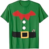 Funny Christmas Elf Suit Costume Adult For Men Women Kids T-Shirt