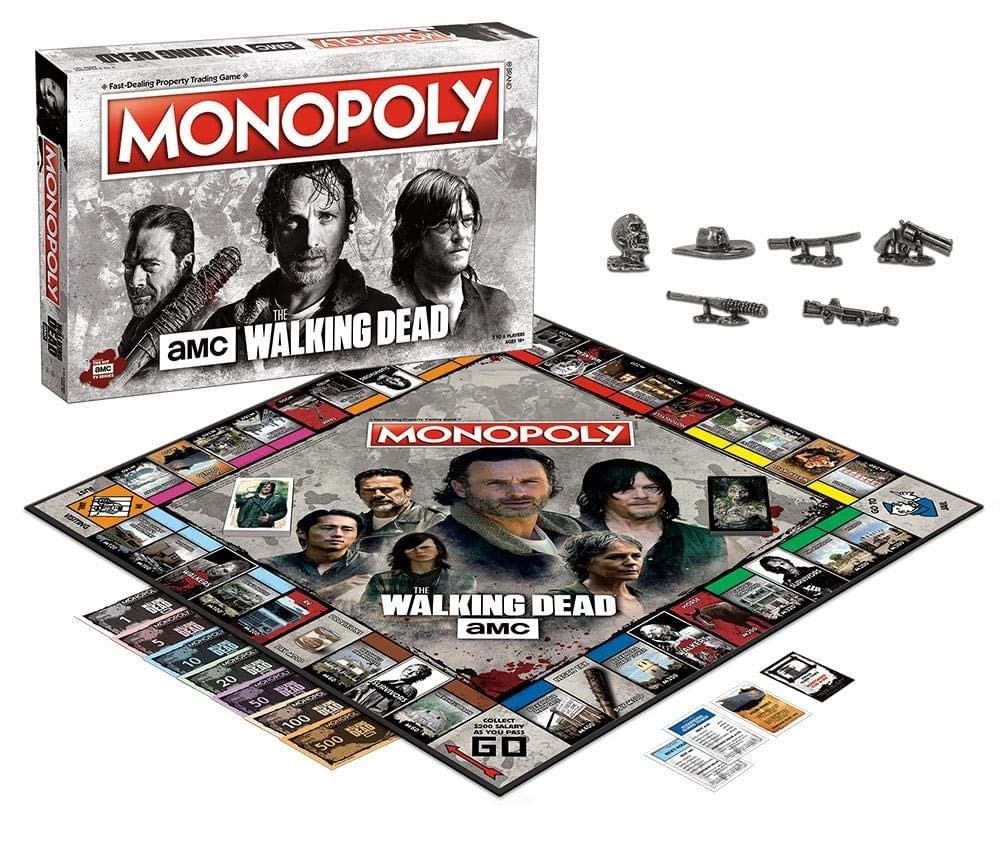 AMC :THE WALKING DEAD MONOPOLY : BOARD GAME 2017
