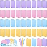480Pcs Compressed Facial Sponges for Estheticians, Soft Makeup Removal Round Face Wash Sponge, PVA Spa Disposable Face Sponges for Cleansing Women Esthetician Beauty Remover Supplies,4 Colors