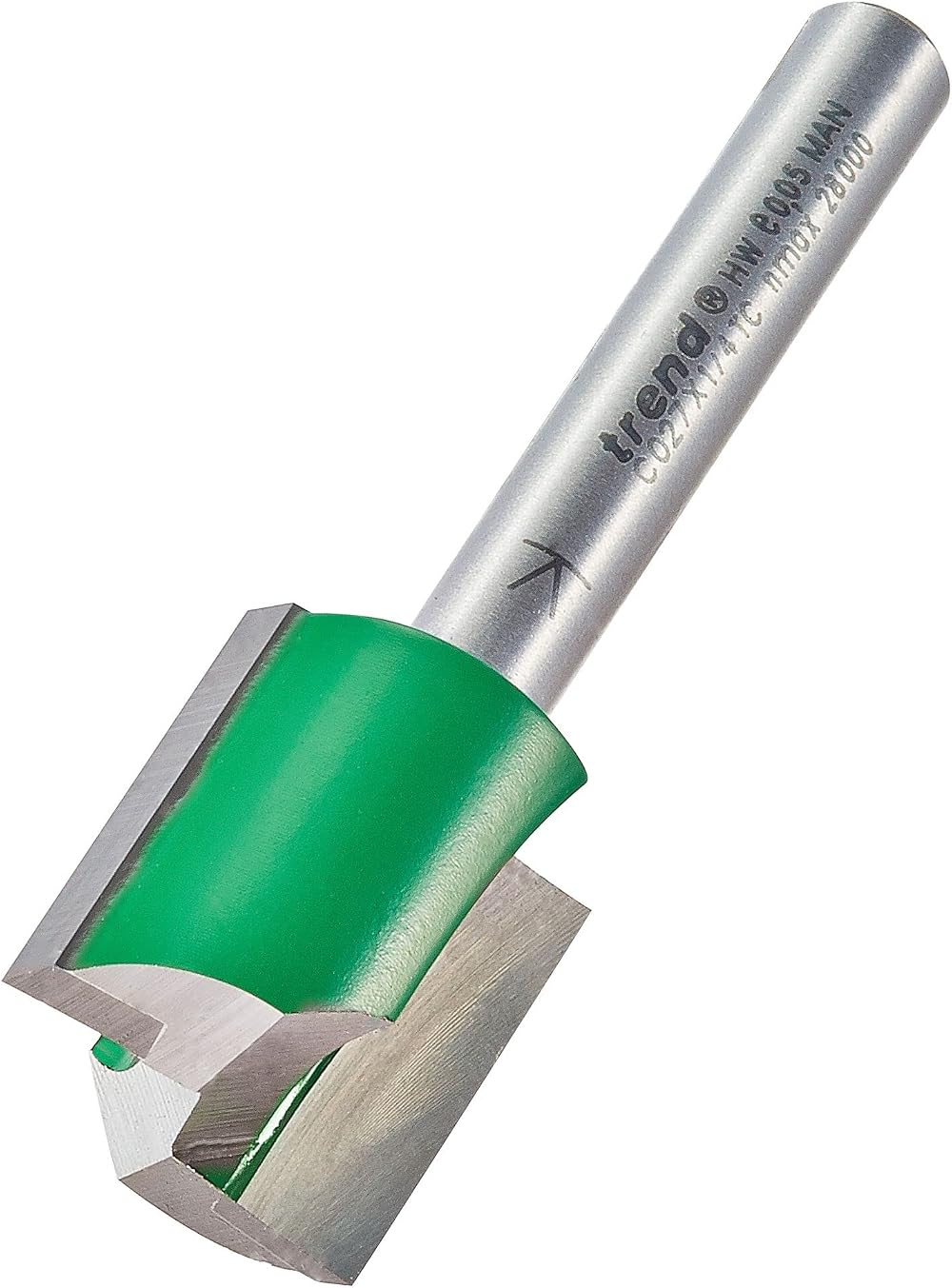 Trend Trend CraftPro Straight Two Flute Router Cutter 1/4 Shank 9.5mm