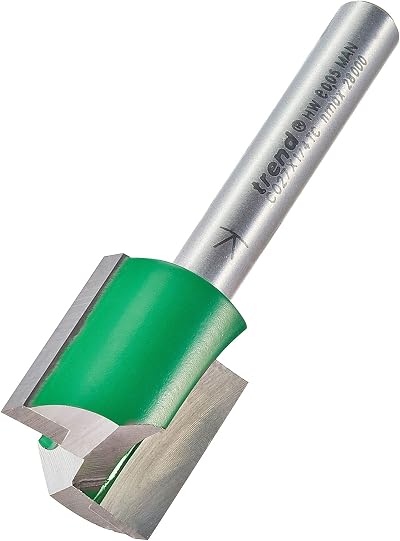 Trend Trend CraftPro Straight Two Flute Router Cutter 1/4 Shank 9.5mm