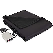 Eddie Bauer | Portable Heated Electric Throw Blanket-Rechargeable Lithium  Battery with USB Port-Water Resistant Weather Smart Fleece for Travel,  Camping, and Outdoor Use, 40 x 50, Black/Black : Amazon.ca: Everything  Else