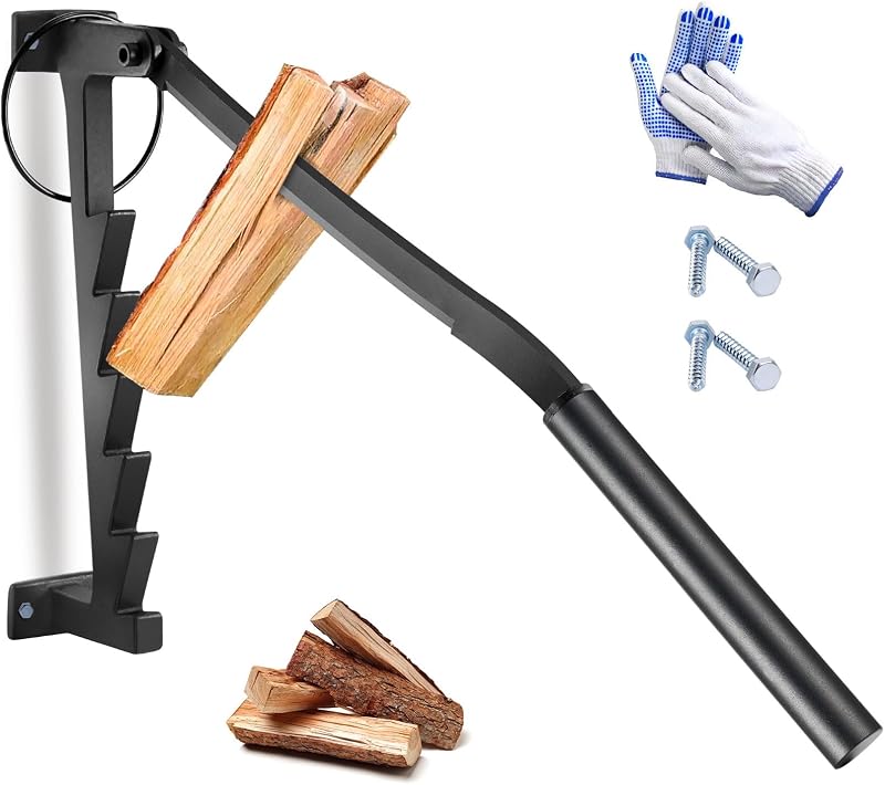 Donken Kindling Wall Mounted Log Splitter with Dual Handles