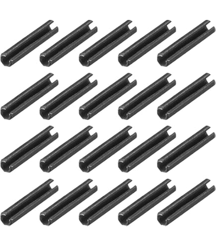Uxcell 10Pcs M5x40mm Stainless Steel Split Spring Dowel Pins - Roll Pins For Alignment, Silver