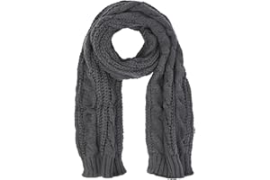 Aonal Women And Mens Winter Thick Cable Knit Wrap Chunky Long Warm Scarf
