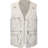 Mens Outdoor Fishing Vest Safari Travel Photography Vests Jacket Multi Pocket