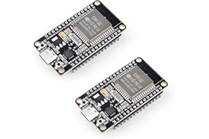 ELEGOO 2pcs ESP-32 Development Board, USB Type-C, 2.4GHz Dual Mode WiFi+4.2G Bluetooth Dual Core Microcontroller for Arduino 