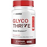 Glyco Thrive Capsules - Official Glyco Thrive Premium Blood Support All Natural Advanced Formula Pills, GlycoThrive Maximum Strength Vitamins for Health & Wellness, 60 Capsules for 1 Month