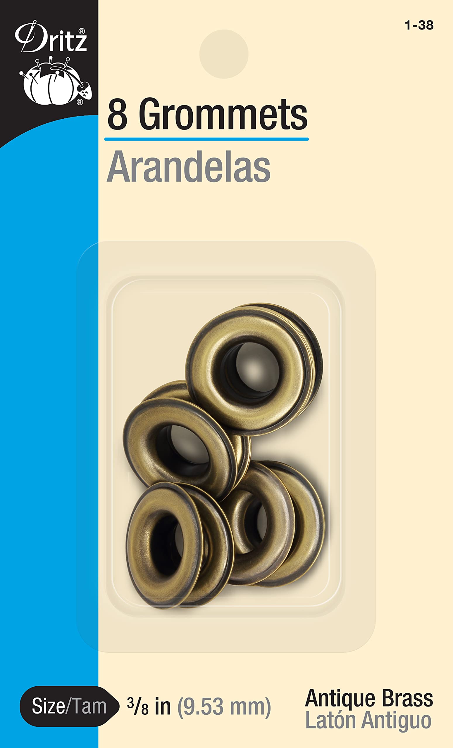 Dritz Grommets, Antique Brass