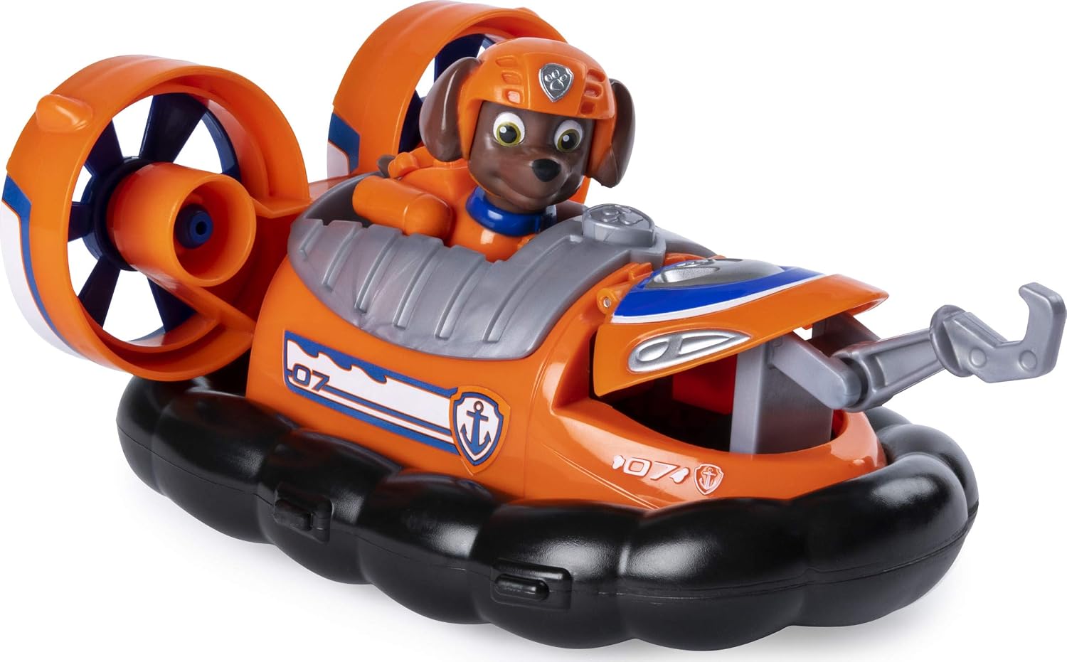 Paw Patrol Zuma’s Transforming Hovercraft with Flip-open Hook, for Ages 3 and Up, Grey - Image 5