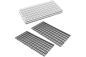 OBANGONG 6 Pcs Grid Divider Tray Egg Crate 11.8inch Louvre Aquarium Fish Tank Bottom Isolation