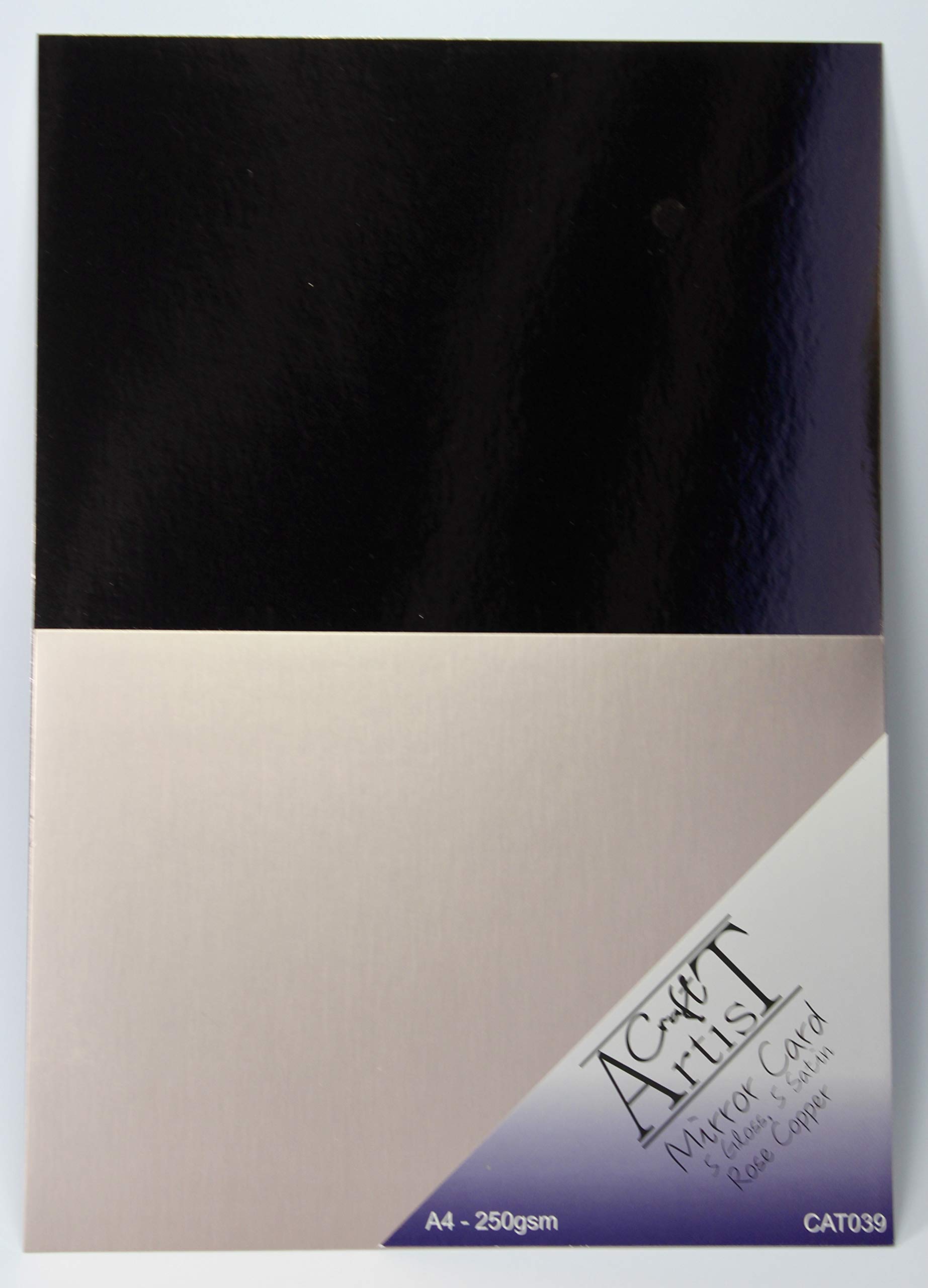 Mirror and Satin Card - Crafts Too - Craft Artist - Rose Copper