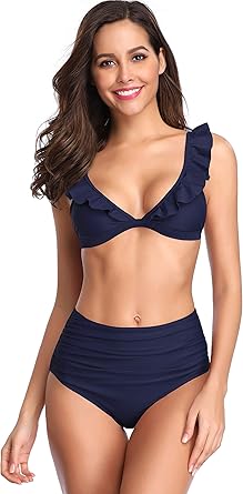 triangle bikini high waisted