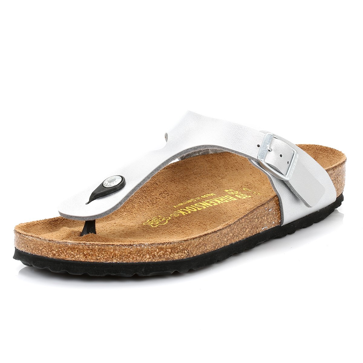 Birkenstock Gizeh Flip Flops Women Silver - 5.5 - Flip Flops Shoes