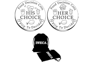 Iweca Coin for Women Men Stainless Steel Double Sided Coin Funny Valentines Gifts for Her Him