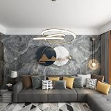 TOTIO Grey Marble Vinyl Self Adhesive Wallpaper Peel Stick 16x354 inch view 9