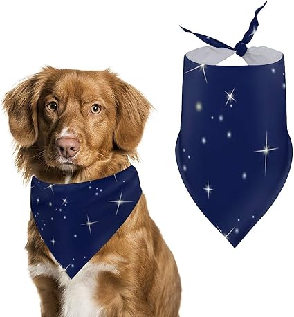 Amazon ペットバンダナ ペットスカーフ 夜空 星 犬バンダナ 猫バンダナ よだれカバー 三角スカーフ ペット用品 おしゃれ かわいい ペット首輪 犬用 猫用 水洗い可 速乾 通気 食事用 お散歩 Pcr バンダナ 通販