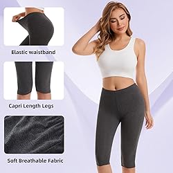 Vinconie Calf Length Leggings Women Cropped Cotton