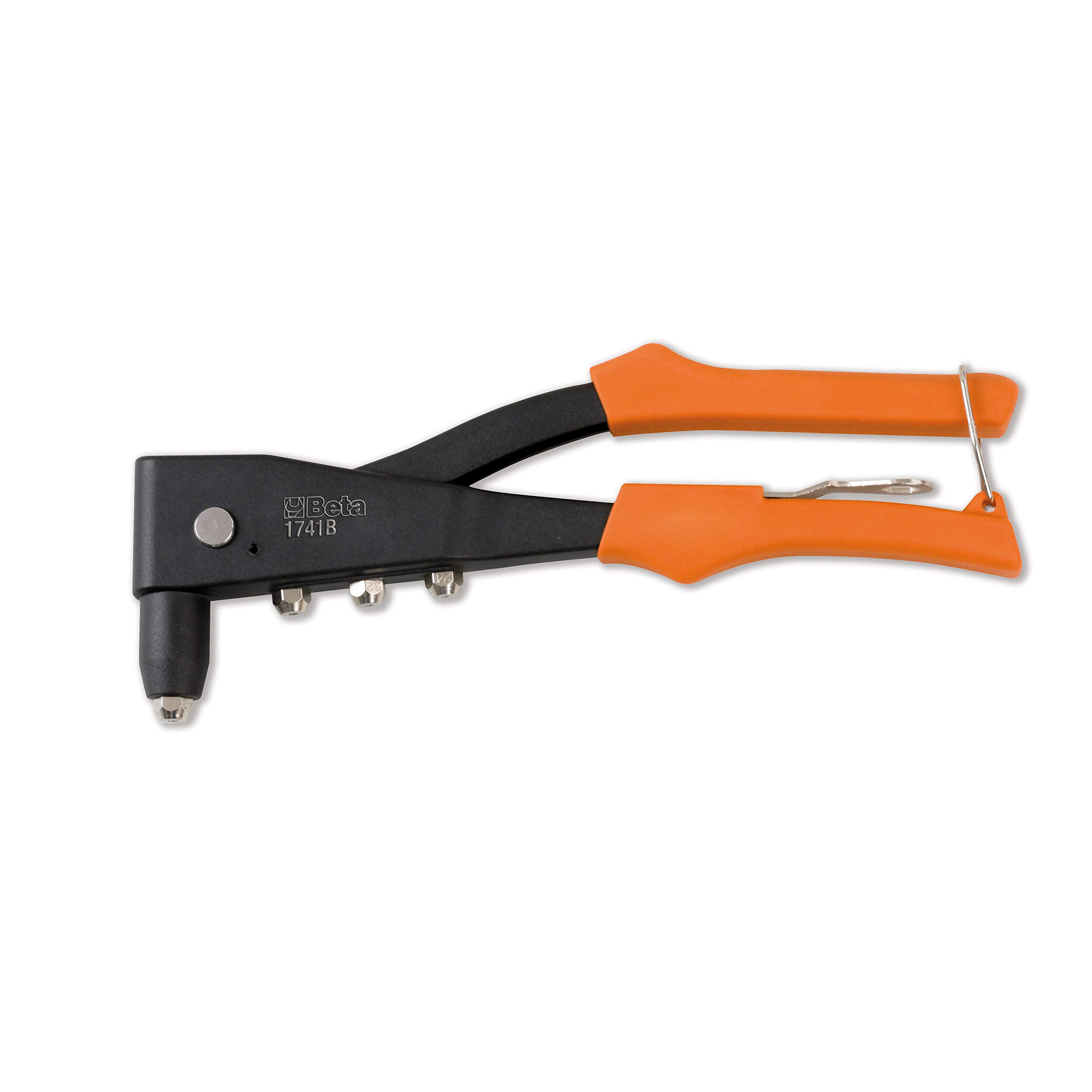 Beta 17410000 Model 1741 B Riveting Plier with 4 Interchangeable Nozzles, 2.4-5mm