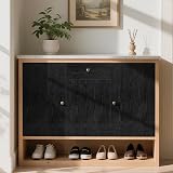 Hode Black Wood Vinyl Wrap 30x200cm Self Adhesive Wallpaper Matt view 9
