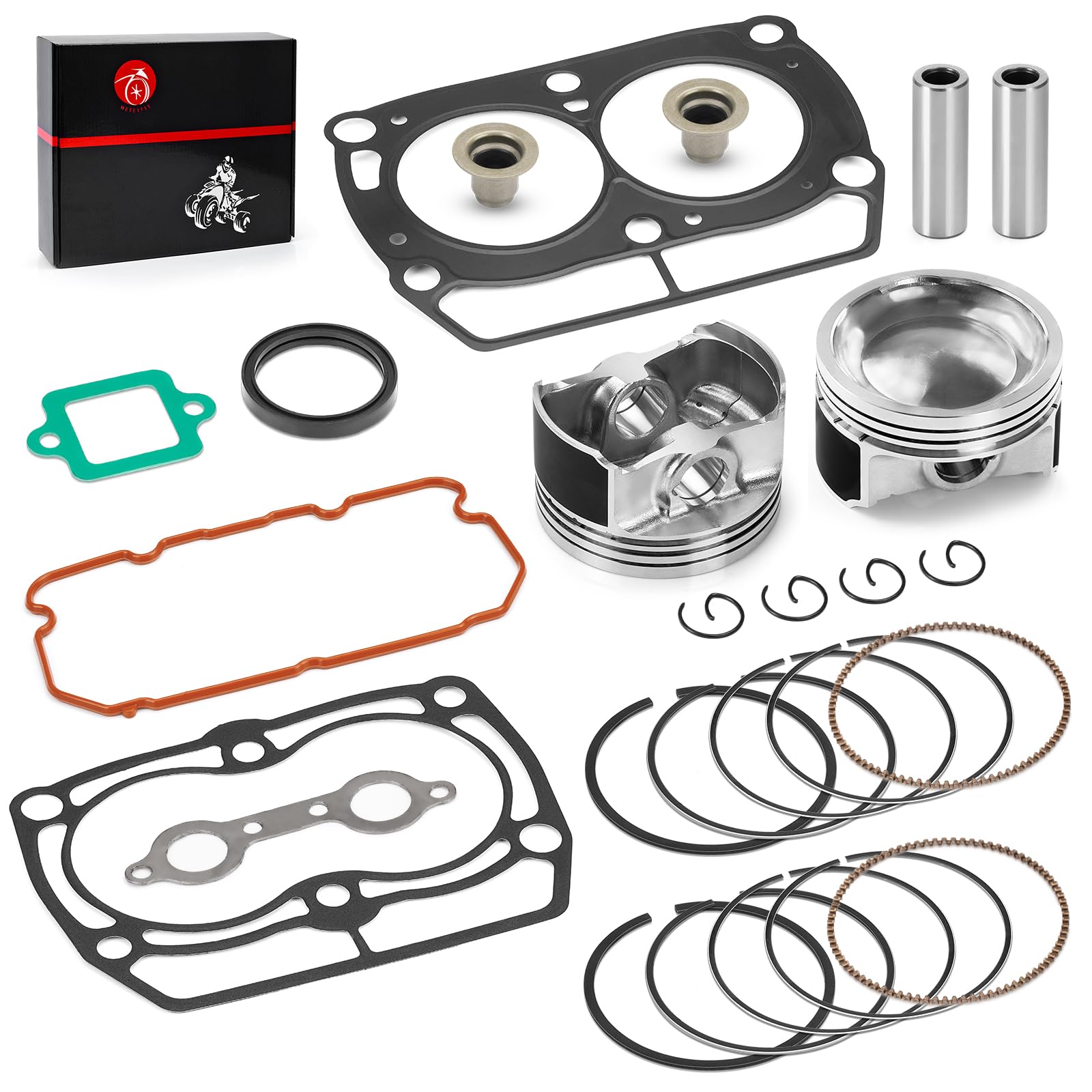 Photo 1 of Top End Rebuild Kit Cylinder Gasket & Piston W/Rings for Polaris RZR 4 S 800 Ranger 800 2011-2017