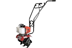 GARDEN TRAX GardenTrax Mini Tiller Cultivator Powerful 33cc 2-Cycle Engine