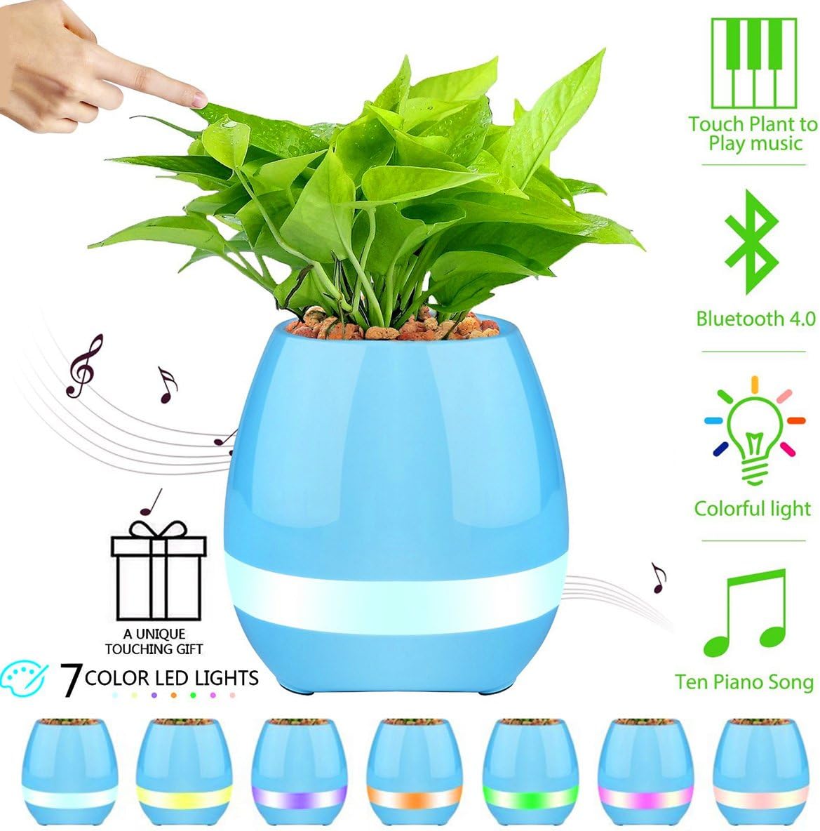 bluetooth flower pot speaker