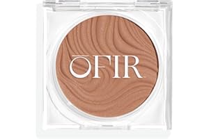 OFIR Geo Sculpt Blendable Cream Bronzer | Buildable Radiant Finish with Vitamin E | Vegan & Cruelty Free Makeup Bronzer | Sun Kissed Glow Compact For Sculpting Cheekbones | Clay - Soft Tan, 0.24 oz
