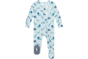 Posh Peanut Baby Boy Sleepers - Viscose from Bamboo Baby Pajamas - 2 Way Zipper Sleepers & Footie Pajamas with Designer Grips