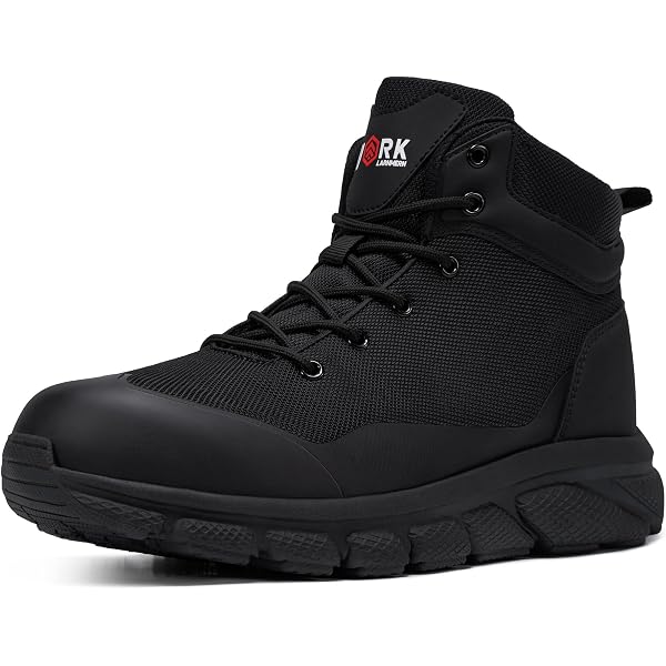 Amblers FS151 SB-P Mid Boot - Vegan Steel Toe Safety Boots For Men & Women (Size 9 US, Black)