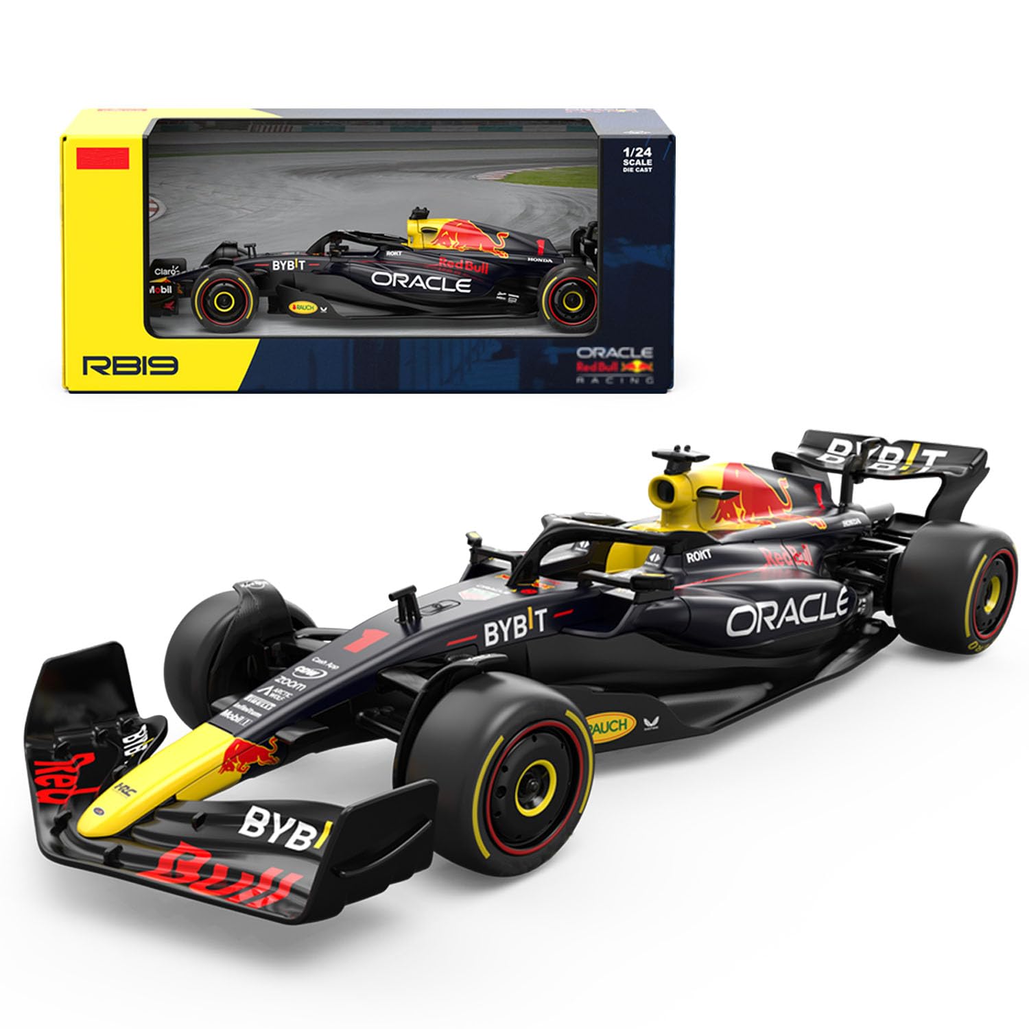 Photo 1 of 1:24 RedBull F1 RB19 Metal Diecast Cars with Free Wheels, Formula 1 Racing Model Car, Ideal Slot Cars Collectibles Gifts for Formula One Fans, Blue