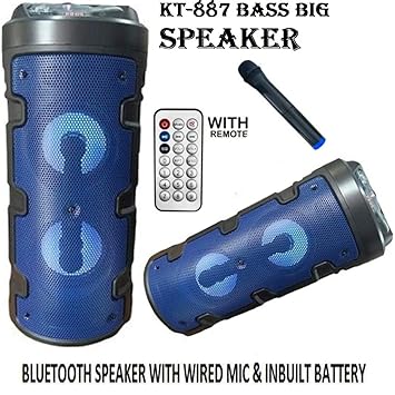 blue tube speakers amazon
