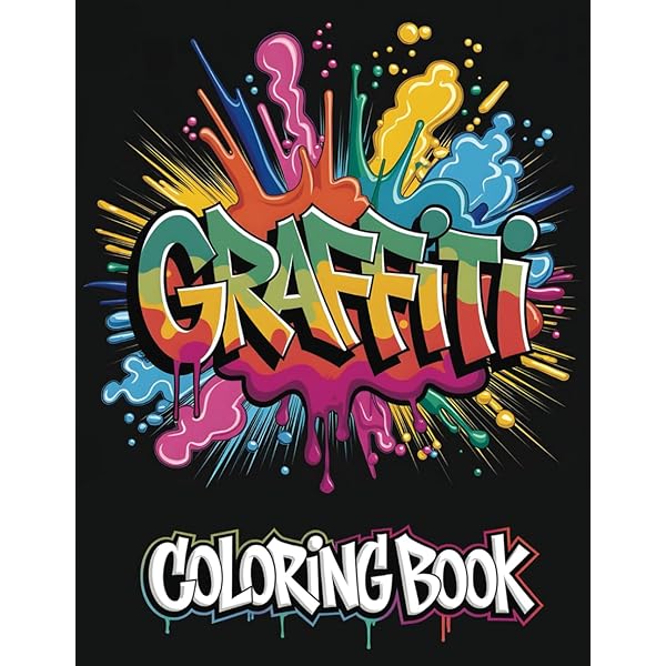 Hip-Hop Graffiti Coloring Book for Adults: Street Art and Rap
