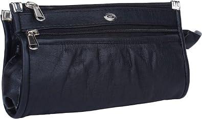 Mango Star Fashionable Leather Girls Black Clutch
