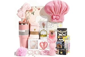 CLTTCLLCT Birthday Gift Baskets for Women, 21 Piece Handmade Surprise Photo Pop Up Box Self Care Gift for Friend Mom Her Sister Wife Girlfriend Coworker, Get Well Soon Relaxing Spa Gifts, Unique Gifts Ideas